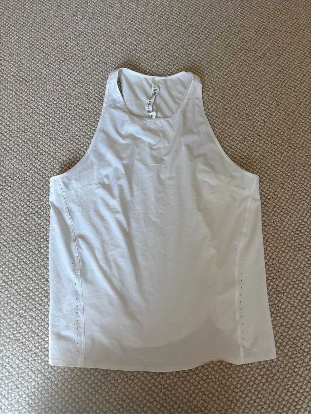 lululemon athletica White Racerback Performance Tank